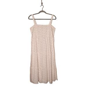 VINEYARD VINES $178 White Printed Smocked Back‎ Tiered Sleeveless Sundress Small